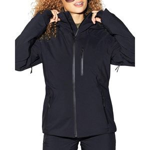 Halfdays Womens Lawrence Black Lightweight Winter Warm Raincoat Outerwear NWT